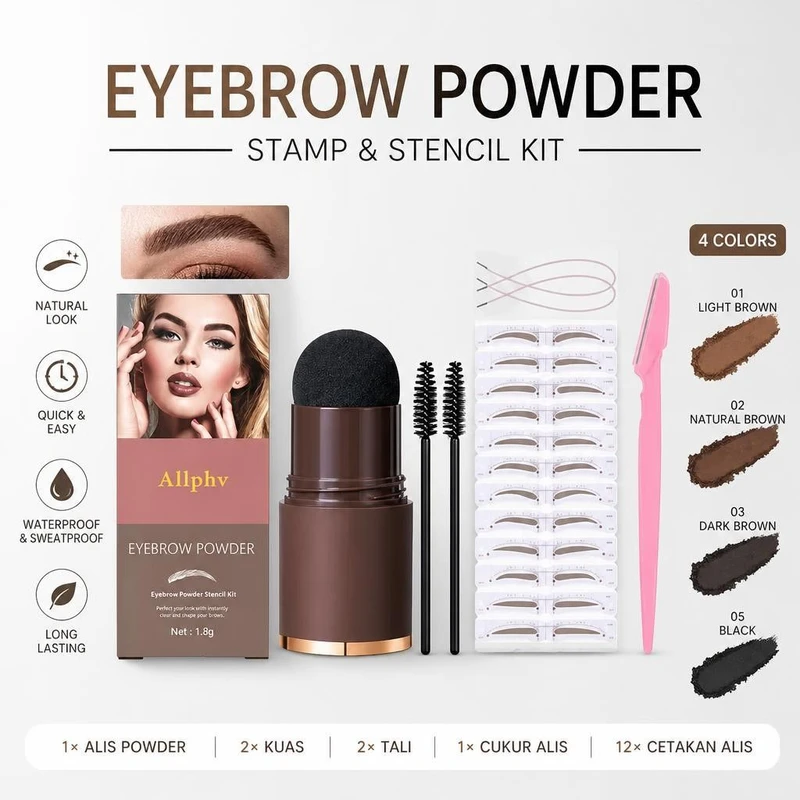 Allphv Eyebrow Powder Kit